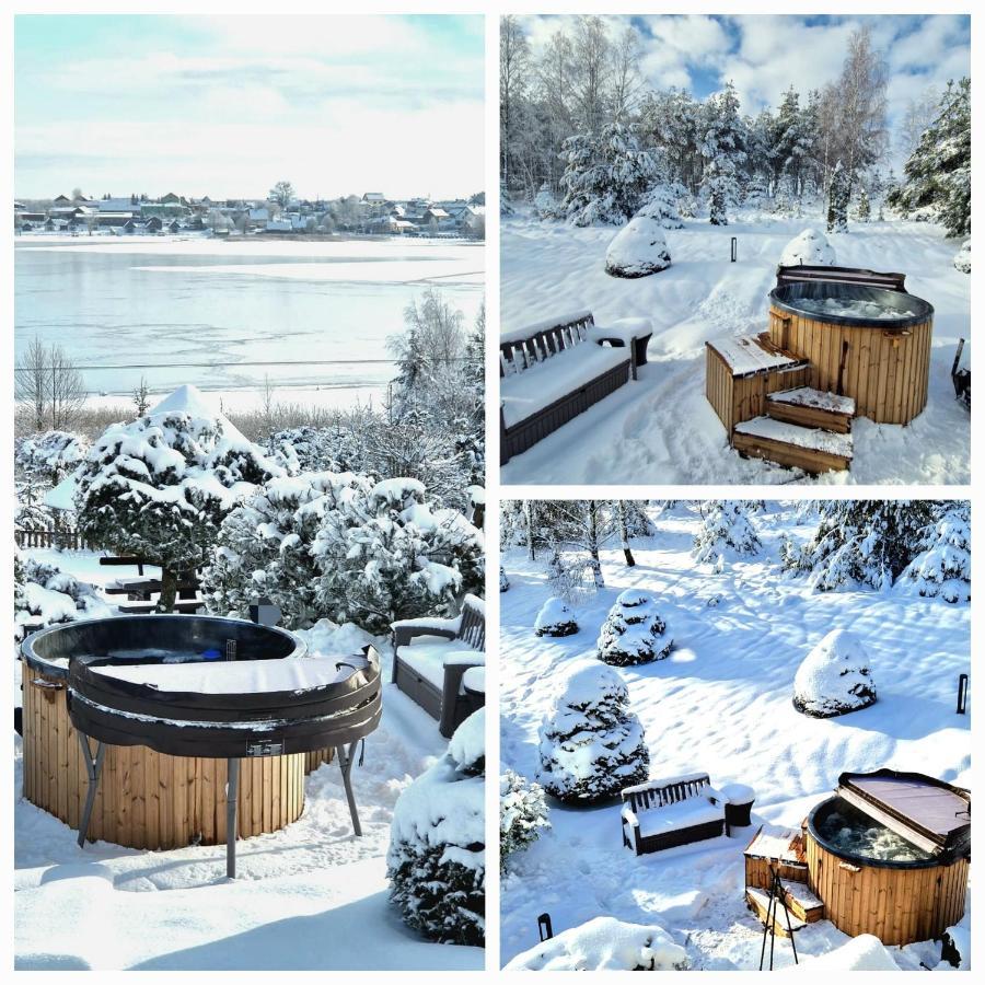 Dom Na Wzgorzu Z Widokiem Na Jezioro Z Balia I Sauna Lipnica  Exterior foto